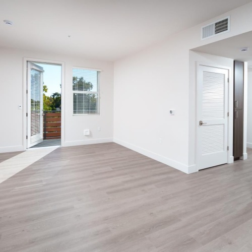 a large empty living room